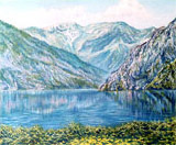 Озеро Сары-Челек летом
